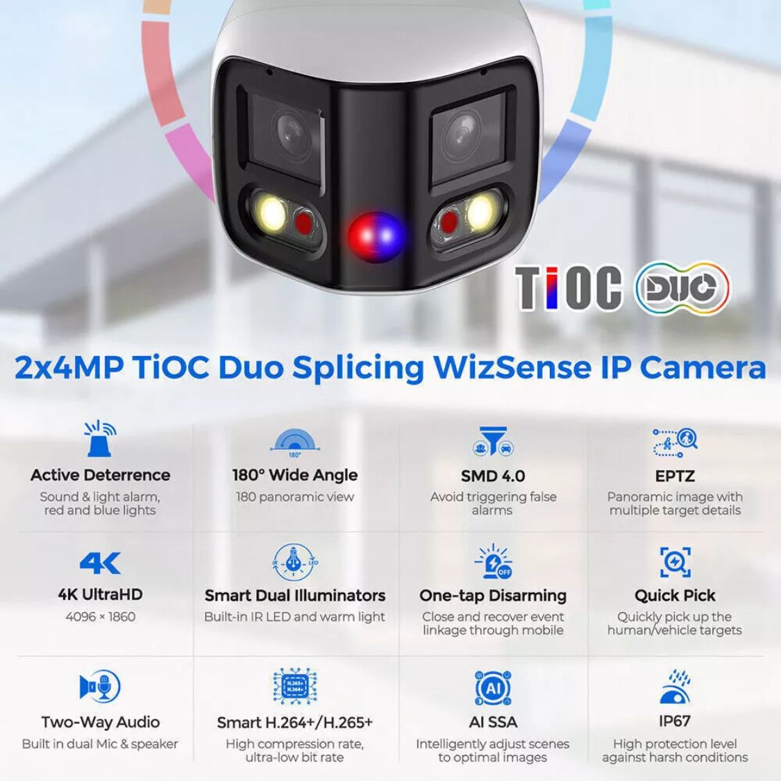 Dahua Guardian Package: 4 x 8MP TIOC 3.0 (Deterrence) CCTV System FULLY INSTALLED