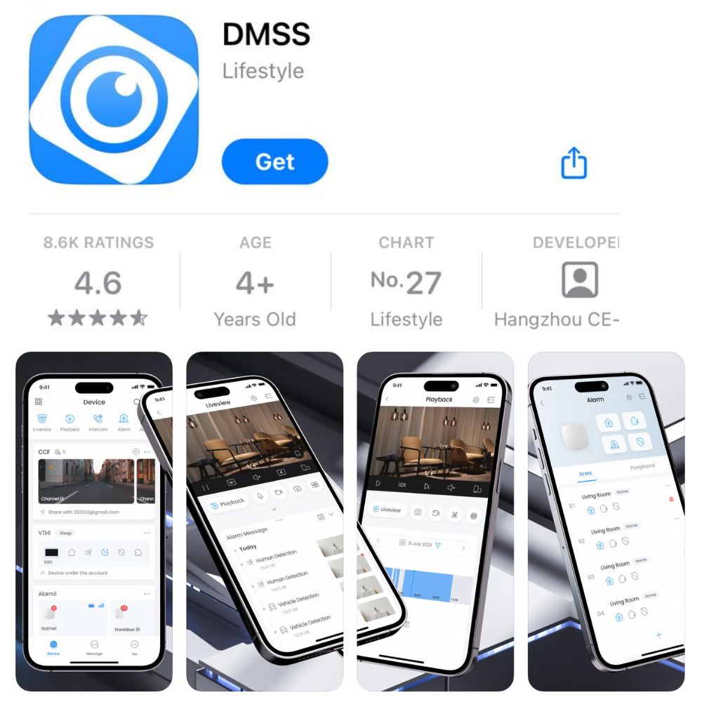 Dahua Guardian Package: 4 x 8MP TIOC 3.0 (Deterrence) CCTV System FULLY INSTALLED