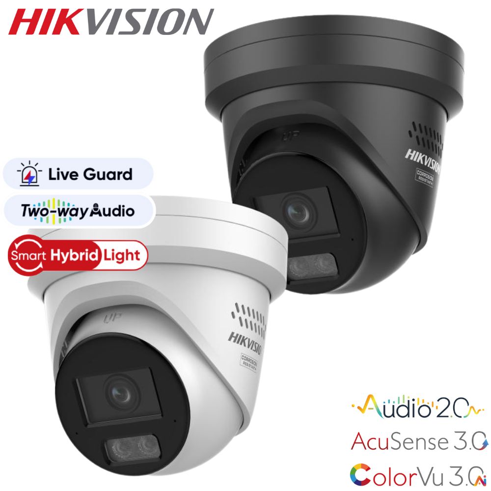 Hikvision Sentinel Package: 8CH 4 x 8MP (4K) ColorVu 3.0 CCTV System FULLY INSTALLED