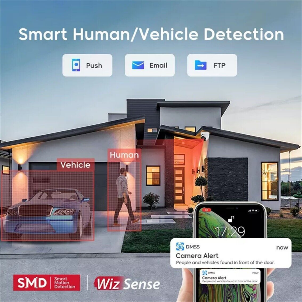 Dahua Observer Package: 4 x 6MP Wizsense AI CCTV System FULLY INSTALLED